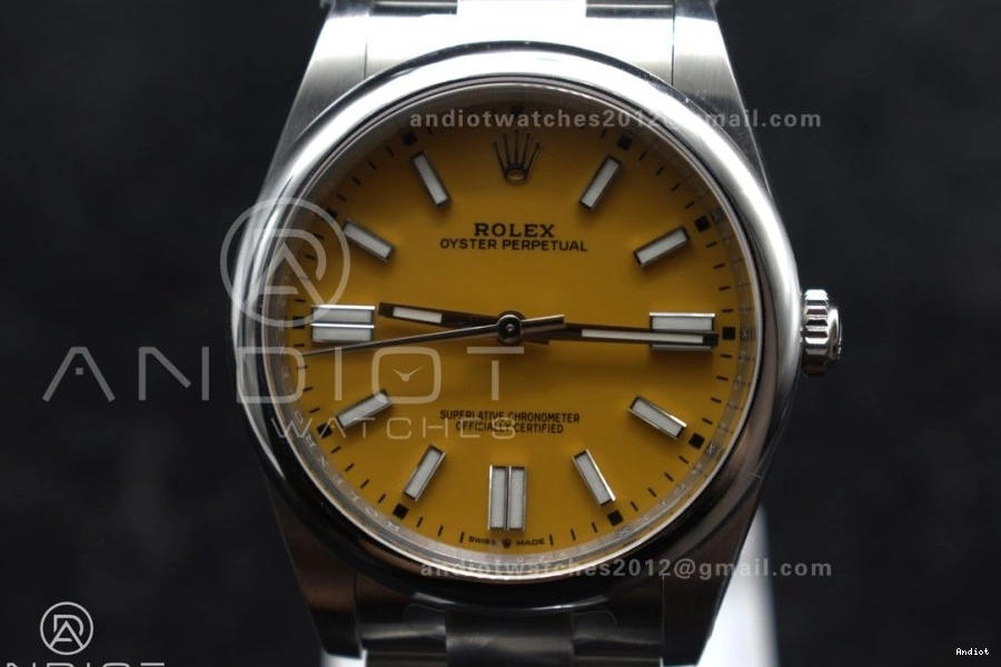 Dial 904L 124300 Clean Steel Perpetual Oyster VR3230 Edition Best Yellow 41mm 1:1 0322